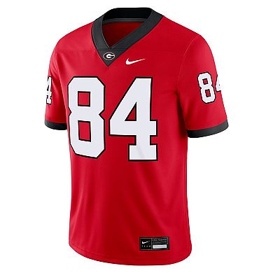 Men's Nike Ladd McConkey Red Georgia Bulldogs Player Game Jersey