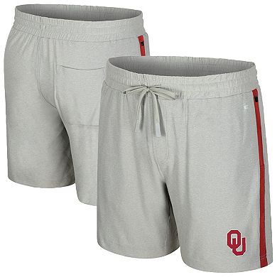 Men's Colosseum Gray Oklahoma Sooners Mac Shorts