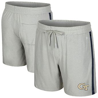 Men's Colosseum Gray Georgia Tech Yellow Jackets Mac Shorts