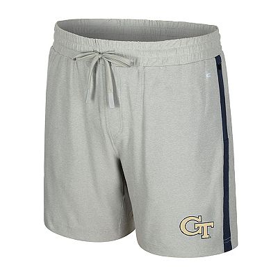 Men's Colosseum Gray Georgia Tech Yellow Jackets Mac Shorts