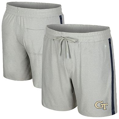 Men's Colosseum Gray Georgia Tech Yellow Jackets Mac Shorts