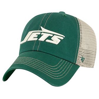 Men's '47 Green/Natural New York Jets Trawler Clean Up Trucker Adjustable Hat