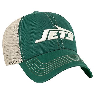 Men's '47 Green/Natural New York Jets Trawler Clean Up Trucker Adjustable Hat