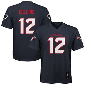 Youth Nico Collins Navy Houston Texans Replica Player Jersey