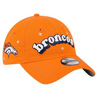 Girls Youth New Era Orange Denver Broncos Cheer 9TWENTY Adjustable Hat