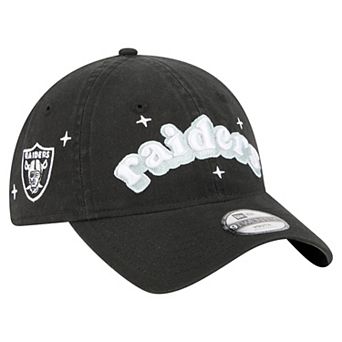 Girls Youth New Era Black Las Vegas Raiders Cheer 9TWENTY Adjustable Hat