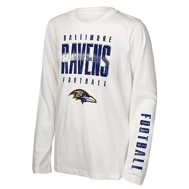 Preschool Outerstuff Baltimore Ravens The Mix Combo T-Shirt Set