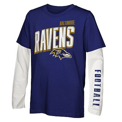 Preschool Outerstuff Baltimore Ravens The Mix Combo T-Shirt Set