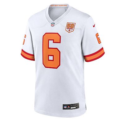 Men's Nike Baker Mayfield White '76 Tampa Bay Buccaneers 50th Season Game Jersey