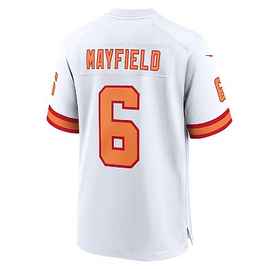 Men's Nike Baker Mayfield White '76 Tampa Bay Buccaneers 50th Season Game Jersey