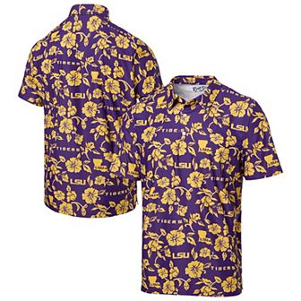 Men's Reyn Spooner Purple LSU Tigers Pua Performance Polo
