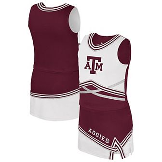 Girls Youth Colosseum Maroon Texas A&M Aggies Lollipop Park Cheer Two-Piece Set