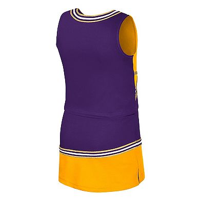 Girls Youth Colosseum Purple LSU Tigers Lollipop Park Cheer Two-Piece Set