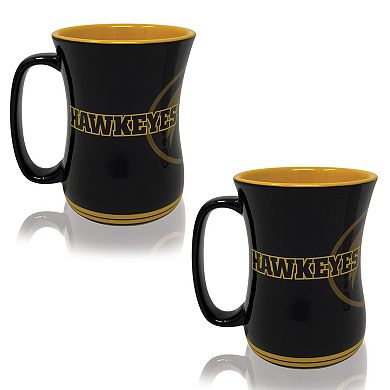 Iowa Hawkeyes 16oz. Sculpted Barista Mug Two-Pack