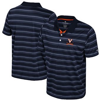 Men's Colosseum Navy Virginia Cavaliers Milk Steak Polo