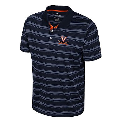 Men's Colosseum Navy Virginia Cavaliers Milk Steak Polo