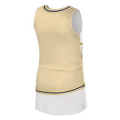 Girls Youth Colosseum Gold Georgia Tech Yellow Jackets Lollipop Park Cheer Two-Piece Set