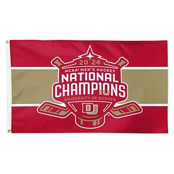 WinCraft Denver Pioneers 2024 NCAA Men's Ice Hockey National Champions 3' x 5' One-Sided Deluxe Flag