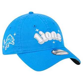 Girls Youth New Era Blue Detroit Lions Cheer 9TWENTY Adjustable Hat