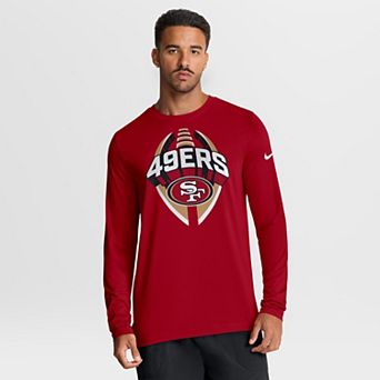 Men's Nike Scarlet San Francisco 49ers Primetime Legend Icon Performance Long Sleeve T-Shirt