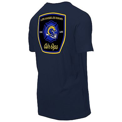 Men's New Era Navy Los Angeles Rams x LAFD Air Ops T-Shirt