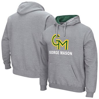 Men's Colosseum Gray George Mason Patriots Arch & Logo 3.0 Pullover Hoodie