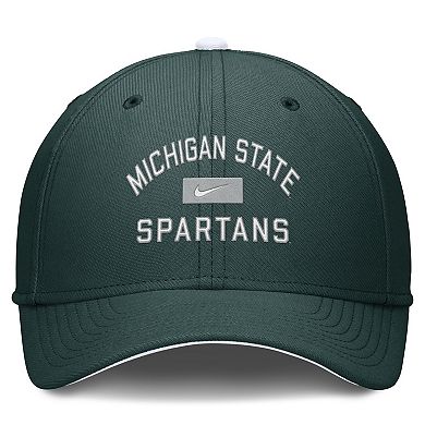 Men's Nike Green Michigan State Spartans Primetime Rise Swoosh Flex Hat