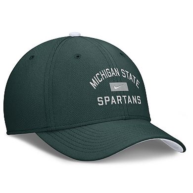 Men's Nike Green Michigan State Spartans Primetime Rise Swoosh Flex Hat
