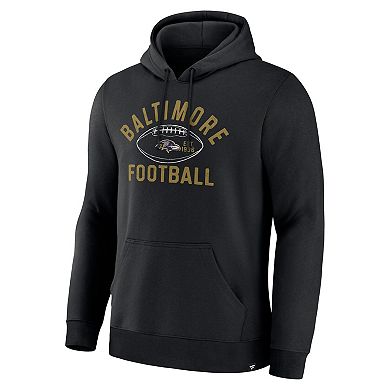 Men's Fanatics Black Baltimore Ravens Fumblerooski Legacy Pullover Hoodie