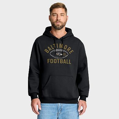 Men's Fanatics Black Baltimore Ravens Fumblerooski Legacy Pullover Hoodie