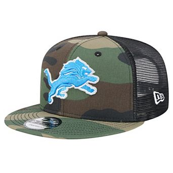 Men's New Era Camo Detroit Lions Main Trucker 9FIFTY Snapback Hat