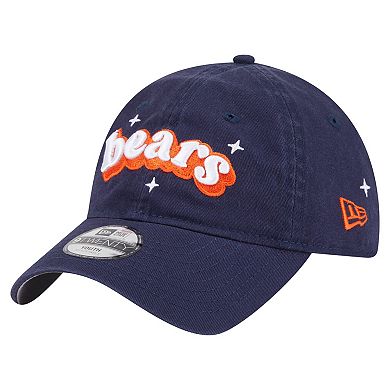 Girls Youth New Era Navy Chicago Bears Cheer 9TWENTY Adjustable Hat