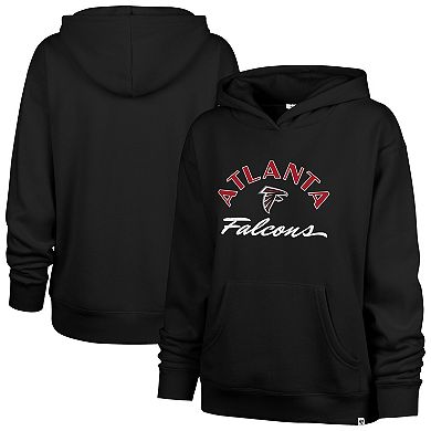 Women's '47 Black Atlanta Falcons Whirlwind Naomi Pullover Hoodie