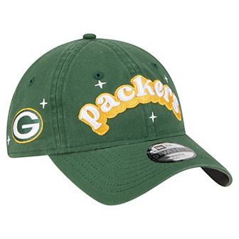 Girls Youth New Era Green Green Bay Packers Cheer 9TWENTY Adjustable Hat