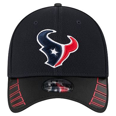 Men's New Era Navy Houston Texans Visor Hit 39THIRTY Flex Hat