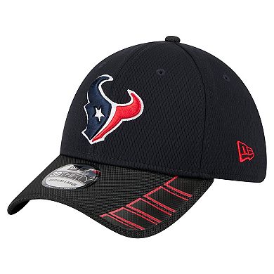 Men's New Era Navy Houston Texans Visor Hit 39THIRTY Flex Hat