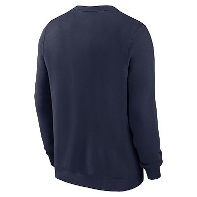 Men's Nike College Navy Seattle Seahawks Primetime Club Fleece Pullover Sweatshirt