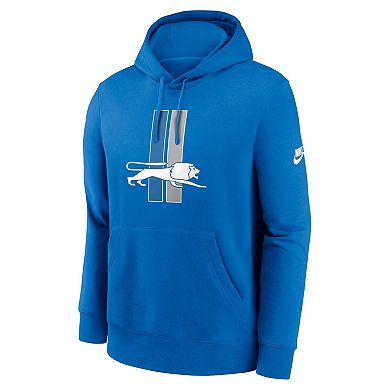 Men's Nike Blue Detroit Lions Club Fleece Pullover Hoodie