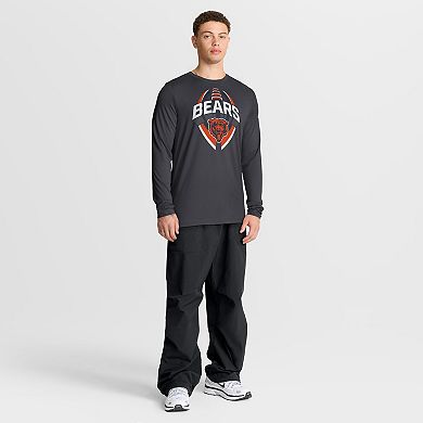 Men's Nike Anthracite Chicago Bears Primetime Legend Icon Performance Long Sleeve T-Shirt