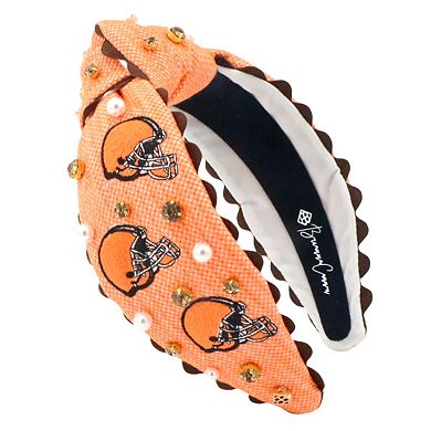 Brianna Cannon Cleveland Browns Cross Stitch Headband