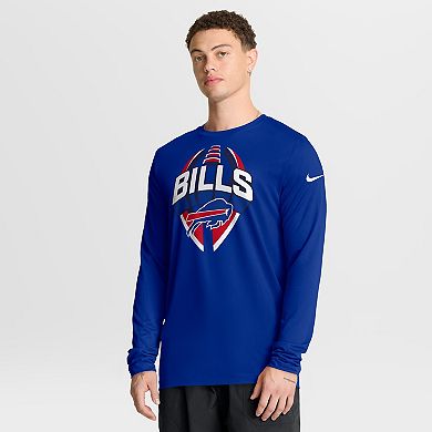 Men's Nike Royal Buffalo Bills Primetime Legend Icon Performance Long Sleeve T-Shirt