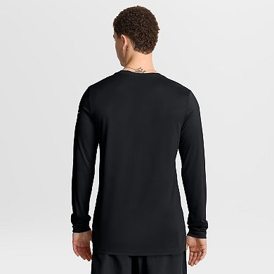 Men's Nike Black Carolina Panthers Primetime Legend Icon Performance Long Sleeve T-Shirt