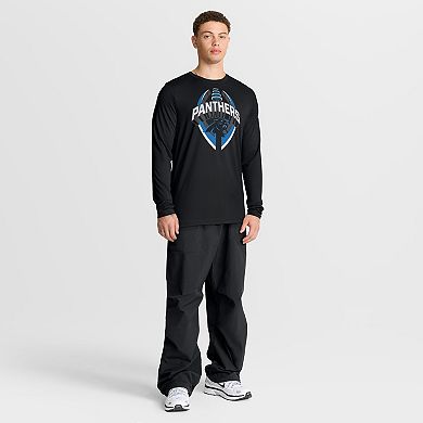 Men's Nike Black Carolina Panthers Primetime Legend Icon Performance Long Sleeve T-Shirt