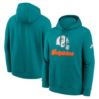 Men's Nike Aqua Miami Dolphins Best Season Rewind Club Pullover Hoodie
