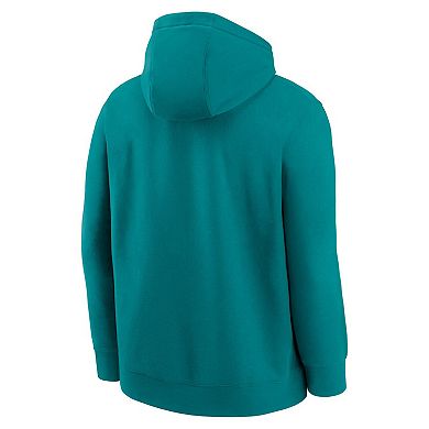 Men's Nike Aqua Miami Dolphins Best Season Rewind Club Pullover Hoodie