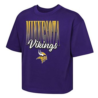 Girls Youth Outerstuff Purple Minnesota Vikings Big City Boxy T-Shirt