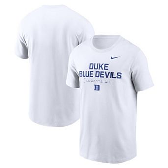 Men's Nike White Duke Blue Devils 2025 Courtside Basketball Performance T-Shirt