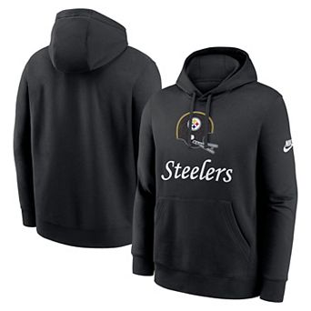 Men's Nike Black Pittsburgh Steelers Best Season Rewind Club Pullover Hoodie