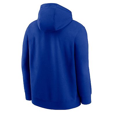 Men's Nike Royal Seattle Seahawks Best Season Rewind Club Pullover Hoodie