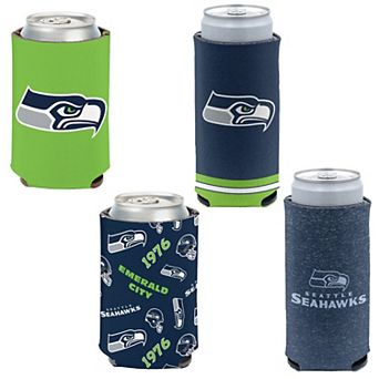WinCraft Seattle Seahawks 4-Pack 12oz. Can & Slim Can Cooler Set